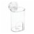 InterDesign Power Lock Suction Cup Tumbler - Clear Perspective: front
