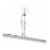 InterDesign Euro Squeegee - Clear/Stainless Steel Perspective: front