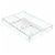 InterDesign Linus Divided Drawer Organizer - Clear Perspective: front