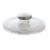 iDesign Forma 2 Sink Stopper - Clear/Stainless Steel Perspective: front