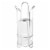 iDesign Classico 2 Tulip Toilet Paper Roll Reserve - Silver Perspective: front