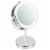 iDesign Lighted Cordless Free-Standing Vanity Mirror - Silver Perspective: front