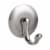 InterDesign York Affix Peel-And-Stick Large Hook - Silver Perspective: front