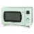 Nostalgia Mid-Century Retro Microwave - Seafoam Green Perspective: front