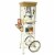 Nostalgia Candy & Snack Dispensing Popcorn Cart - Ivory Perspective: front