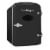 Nostalgia Six Can Single Door Retro Round Refrigerator - Black Perspective: front