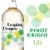 Leaping Grapes Pinot Grigio White Wine Perspective: front