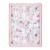 Lambs & Ivy Signature Botanical Baby Watercolor Floral Pink Crib/Toddler Quilt Perspective: front