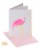 Papyrus Birthday Card (Flamingo) Perspective: front