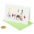 Papyrus Blank Card (Wine Bottles) Perspective: front