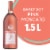 Barefoot Cellars Pink Moscato Wine 1.5L Perspective: front