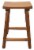 Leigh Country Amber-Log Saddle Stool - Honey Brown Perspective: front