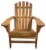 Leigh Country Adirondack Chair - Natural Stain Perspective: front