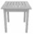 Leigh Country Heartland Square End Table - White Perspective: front
