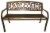 Leigh Country Metal Welcome Bench - Bronze Perspective: front