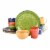 Gibson Home 95631.12RM Color Vibes 12 Piece Dinnerware Set, Assorted Colors Perspective: front