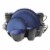 Gibson Soho Lounge 16 Piece Round Glaze Dinnerware Plates, Bowls, & Mugs, Blue Perspective: front