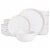 Gibson Home Zuma 18 Piece Dinnerware Set - White Perspective: front