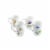 Martha Stewart White Botanical Garden Fine Ceramic Assorted Mug Set Perspective: front