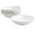 Martha Stewart Wood Pattern Off-White Stoneware Dinner Bowl Set Perspective: front