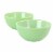 Martha Stewart Jadeite Glass Serving Bowls - 2 Pack - Jade Green Perspective: front
