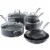 Martha Stewart Gray Aluminum Nonstick Enamel Cookware Set Perspective: front