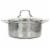 Martha Stewart Stainless Steel Dutch Oven Perspective: front