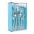 Martha Stewart Carlyle Stainless Steel Flatware Set Perspective: front