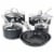 Martha Stewart Matte Black Nonstick Hard Aluminum Cookware Set Perspective: front