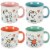 Peanuts Mothers Love 4 Pack Large 21 OZ Camper Stoneware Mugs Perspective: front