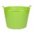 Little Giant 11 Gallon Heavy Duty Farm Bucket Poly/Rubber Flex Tub with Handles Perspective: front