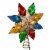 Kurt Adler Capiz Star Multicolored 10-Light Treetop, 9.25 Perspective: front