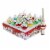 Holiday Ornament Early Years Ball & Tree Topper Glass Mini Stripes Gg1401 Perspective: front