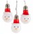 Christmas Snowmen Head Led Light Set Plastic Battery Operated Usb Jel0911 Perspective: front