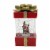 Christmas Santa/ Sled Package Waterglobe Plastic Snowglobe Lit Blower H3352 Perspective: front