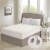 100% Cotton Deep Pocket Heated Mattress Pad w/Auto Shutoff, King Size, White Perspective: front
