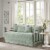 Madison Park Tuscany 6 Piece Reversible Scalloped Edge Daybed Cover Set - Daybed - Seafoam Perspective: front