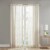 Bed Bath & Beyond Deandra Striped 84-Inch Sheer Window Curtain Panel- Natural Perspective: front