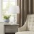 MARTHA STEWART Traditional Astoria Resin Table Lamp in White Finish MT153-0053 Perspective: front