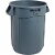 Rubbermaid Plastic Round Brute Container - Gray Perspective: front