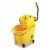 Rubbermaid Commercial Mop Bucket and Wringer,Yellow,8 3/4 gal FG758088YEL Perspective: front