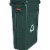 Rubbermaid Slim Jim Recycling Container with Venting Channels  Plastic  23 Gallons Perspective: front