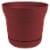 Bloem 7484785 12.75 x 14 in. Plastic Saturn Planter, Burnt Red Perspective: front