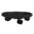 Bloem CAD1200 12 in. Caddy Round Plant Stand Caddy with Wheels Saucer Tray, Black Perspective: front