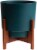 Bloem 7008945 10 in. Planter Hopson, Green Perspective: front