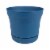 Bloem 7005748 12.8 x 14.5 in. Dia. Plastic Saturn Planter, Blue Perspective: front