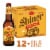 Shiner Bock Lager Beer Perspective: front