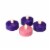 Roman Set of 4 LED Lighted Christmas Purple and Pink Tea Light Candles Perspective: front