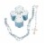 Religious Bless Boy Box Polyresin Rosary Cross 22328 Perspective: front
