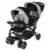 Baby Trend Sit N Stand Travel Toddler & Baby Double Stroller, Millennium Orange Perspective: front